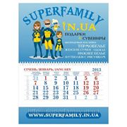 Мини квартальный календарь “Superfamily“ фотография