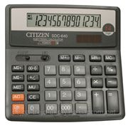 Калькулятор CITIZEN SDC-640, 14р фото