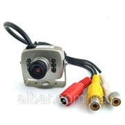 Цветная камера видеонаблюдения CCTV + блок питания фото
