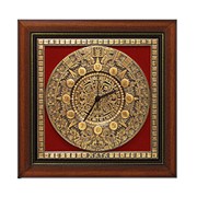 Настенные часы с рельефным изображением календаря Майя фотография