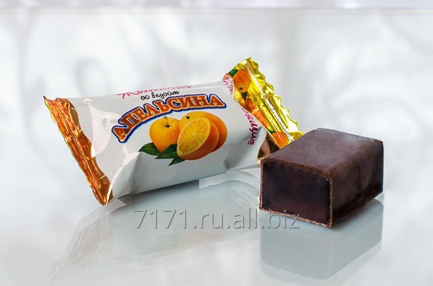 Конфеты желейные со вкусом апельсина