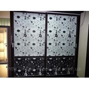 Шкафы-купе с наполнением в дверях МДФ пленочный ламинированный под заказ в Днепропетровске фото