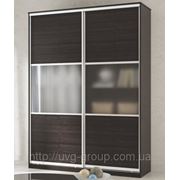 Шкаф-купе,шкафы купе на заказ,шкаф купе эконом., 1800х600х2400, две двери зеркало фото