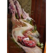 Художественная роспись для шкафов-купе 037 фото