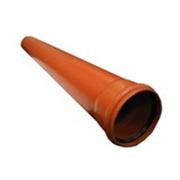 Труба для наружной канализации 110x2000х3,2mm SN4 Valplast (оранжевая) фото