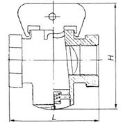 Кран латунный конусный пружинный муфтовый газовый 11б3бк