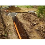 Строительство наружной канализации (водопровода) и выгребных ям (септиков) фотография