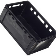 Ящик пластиковый Е2.5 (600x400x250мм) черный