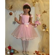 Нарядное платье для девочки, розовое фото