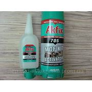 Набор Клей для МДФ гелевый (125гр.) + активатор аэрозольный (400мл.) фото