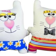 Антистрессовая подушки-плюшки “Коты Квадро“ фото