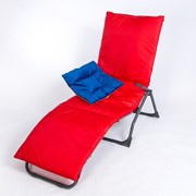Подушка-матрас водоотталкивающ., цвет красный, 190х60х3,5см, фото