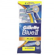 Бритвы одноразовые GILLETTE Blue II Plus, 10шт фото