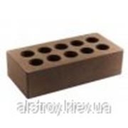 Кирпич Литос стандартный (Скала) пустотелый шоколад фото