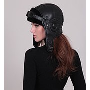 Женская шапка меховая женская Шлем фото