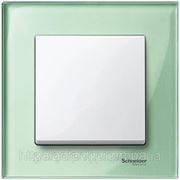Выключатель Schneider Electric, рамка Merten M-Elegance Зеленый смарагд