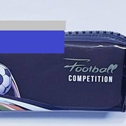 Пенал с большой молнией темно-синий “Футбол“ фото