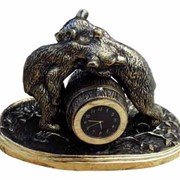 Часы декоративные из бронзы Мишки фото
