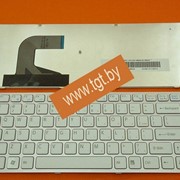 Клавиатура для ноутбука Sony Vaio VPC-S, VGP-S111FM Series PINK FRAME White TOP-73489 фото