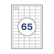 Этикетка самоклеящиеся а4, 65 шт на листе 38,1х21,2 фото