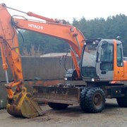 Аренда колёсного экскаватора Hitachi ZX130W в Минске фото