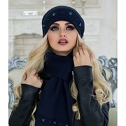 Зимний женский комплект «Соренто» (шапка и шарф) оптом от производителя фото