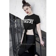 Футболка KATANA STIMUL с декоративным узлом спереди и принтом фото