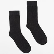 Носки мужские, цвет тёмно-серый, размер 27 фото