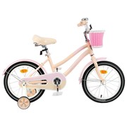 Велосипед 16“ Graffiti Flower, цвет персиковый/розовый, набор стикеров-наклеек в комплекте фотография