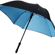 Зонт трость Square, полуавтомат 23, черный/синий фотография