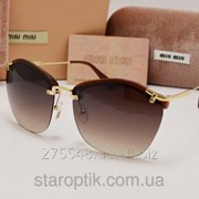 Женские солнцезащитные очки Miu Miu 7879 коричневый цвет фото