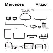 Mercedes VITO 03' - 06' CLIMATRONIC Карбон, карбон+, алюминий фотография