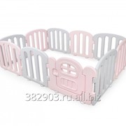 Манеж First Baby Room Розовый/светло-серый фото