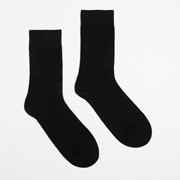 Носки шерстяные мужские, цвет чёрный, размер 27 фото