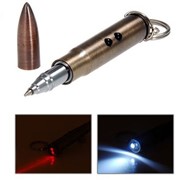 Ручка, фонарик и лазерная указка - в виде пули фото