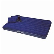 Двуспальный надувной матрас Intex 68765 (203х152х23 см.) с подушками и насосом фото