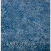 Кафельная плитка для пола Intercerama Marmol синяя 35х35см 031 фотография
