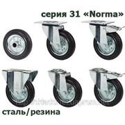 Колеса для тележек на стандартной черной резине (31 серия “Norma“) фото