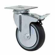 Поворотные аппаратные колеса и ролики с крепежной панелью и тормозом “Light“ фото