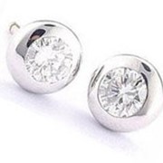 Серьги золотые гвоздики с бриллиантами I1/G 0,40Ct фото