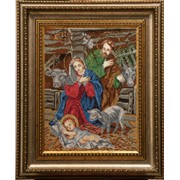 Рождественский набор для вышивки бисером Рождество Христово БС Солес оптом фото