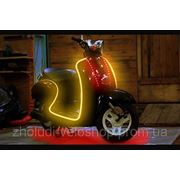 Подсветка на мотороллери скутер фото