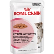 Kitten Instinctive (соус) Royal Canin корм для котят, от 4 до 12 месяцев, Пакет, 12 x 0,085кг фото