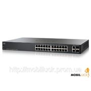 Коммутатор Cisco SB SF 200-24 24-Port 10/ 100 Smart Switch (SLM224GT-EU)