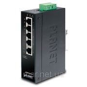 Коммутатор PLANET ISW-501T IP30 Slim Type 5-Port Industrial Fast Ethernet Switch (-40 to 75 degree C) фотография