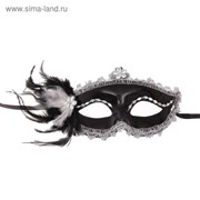 Карнавальная маска «Мгла», с перьями фото