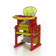 Кресло-трансформер для кормления BABYMAXI 3В1 зелено-красное фото