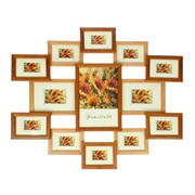 Фоторамка на 13 фото 10х15 см, 15х21 см, 21х30 см, светлая фото