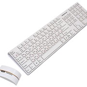 Комплект клавиатурамышь Nakatomi KMRLN-2120U white