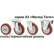 Термостойкие колеса для тележек с резиновой шиной (42 серия “Norma Term“) фотография